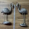 2'li Şık Dekoratif Flamingo Gümüş Renk Dekor Obje Dekorasyon