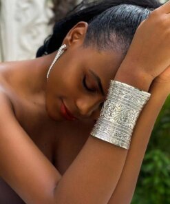 Gümüş Renk Yeni Trend Kelepçe Bileklik