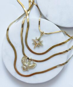 Şık Çelik 4lü Kolye Seti